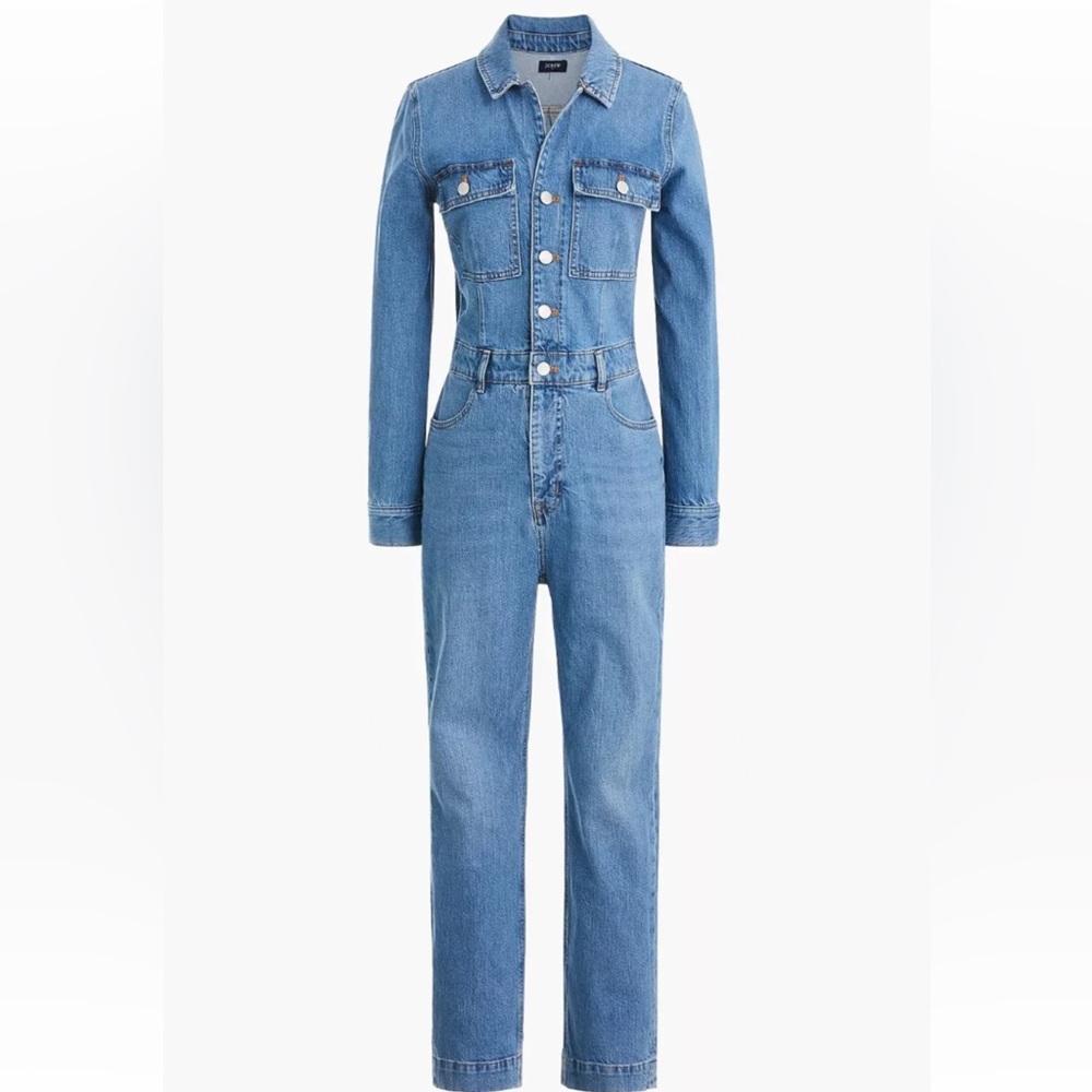 NWT J.Crew size 14 denim utility jumpsuit